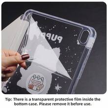 适用于 iPad Air 8 (M4) 11 英寸 13 英寸 2026 11 代 A16 2025 10 代 10.9 英寸 Air 4 5 10.9 英寸 Air 11 M3 2025 7 8 9 10.2 英寸的可爱图案保护套，带笔槽 - 西高地 - 查看 7