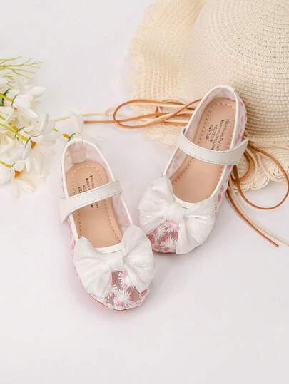 1双春季女式/学生舒适系带平底鞋，婴幼儿鞋，时尚童鞋，幼儿系带布鞋，小女孩玛丽珍平底布鞋，婚礼花童平底鞋