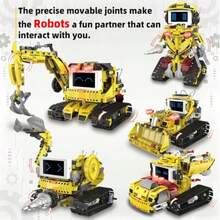 5-In-1 Programmable Robot Building Block Set For Age 6 7 8 9 10 11 12-14 With APP Or Remote Control And LED Display Screen STEM Educational Gift For Teen Boys And Girls 660PCSNot Only Can It Bring Enjoyment, But It Also Has Educational Value. - Multicolor - View 6