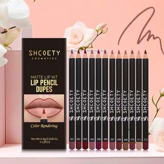 ลิปสติกเนื้อแมท 12 สี เซ็ตลิปสติกเนื้อแมท ติดทนนาน ไม่ลอก กล่องของขวัญ