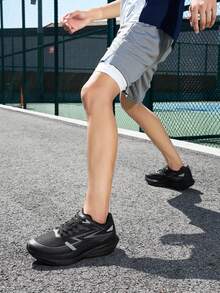 Men's Comfortable Versatile Sneakers, Popcorn Low-Top Outdoor Sports Shoes - Black - View 6