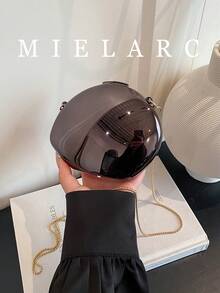 2025 New Arrival Niche Design Metal Acrylic Goose Egg Shaped Shoulder Crossbody Makeup Clutch Evening Bag, Fashion Small Bag Suitable For Dates, Formal Events, Parties - Multicolor - View 2
