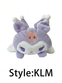 Sanrio 1个库洛米、美乐蒂、布丁狗卡通毛绒发夹（部分配件随机发货） - 粉色 - 查看 10