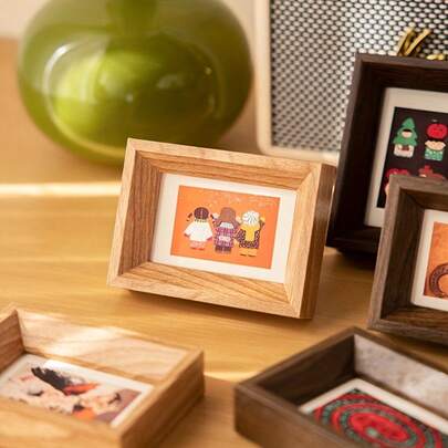 2pcs - Mini Photo Frames, 3-Inch Instant Camera Photo Frames, Collection & Display Frames For Couple Photos, Tabletop Decor, (Photo Insert Not Included), Palm-Sized To Fit 3-Inch Photos, Easily Capture Precious Moments, Compact & Stylish, Suitable As Birthday/Holiday/Anniversary Gifts, Can Be Placed On Desks, Shelves, Nightstands, Fits All Styles