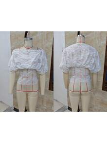 Women Button Lace Drape Top With Multiple Ways, Off Shoulder Slim Fit Sheer Lace Crop Tops Summer Fashion Blouse Vintage Fairy Grunge Tank Tops Cute ShirtsExcluding Bandeau - 白色 - 查看 7