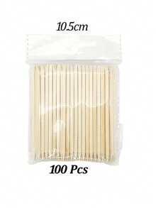 65mm/75mm/95mm/105mm/11.4mm/12.7mm/15mm/17.8mm 橙木棒，点钻美甲工具，角质层推棒，美甲美容木棒，尖头和斜头 - 杏色 - 查看 22