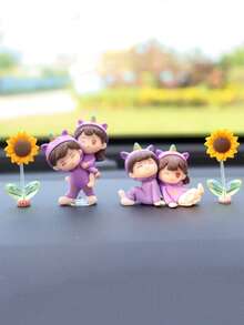 2pcs/set Balloon Couple Car Decoration Ornaments - Multicolor - View 5