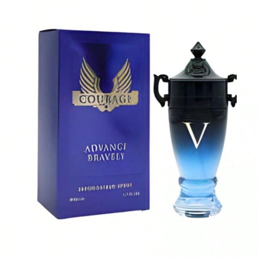 Perfume para Hombre 50ml Diseño Copa Azul Aroma Ambar Vainilla Intenso