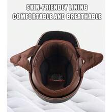 BMX HelmetOpen Face Motorbike Hel-Met - Scooter Motorcycle Crash Jet Hel-Met for Men Women with Sun Visor - DOT Approved Motorbike Hel-Mets 5S/ 55~56cm - 5 - Ver 6