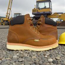 BOTAS CALZADO INDUSTRIAL DE CALIDAD DIELECTRICA CASCO POLIAMIDA SUELA DOBLE DENSIDAD - Camel - Ver 3