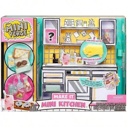 Make It Kitchen - Juego de cocina con luz, receta misteriosa, juego de resina y minimanoplas - No comestible - Requiere pilas - Para nios mayores de 8 aos