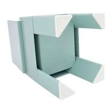 Ce banc à chaussures d'entrée offre un grand espace de rangement, des étagères amovibles et se décline en trois coloris : corail, vert menthe et blé. Il comprend également des aides à l'habillage pour les personnes âgées et les enfants. - Vert menthe - Voir 6