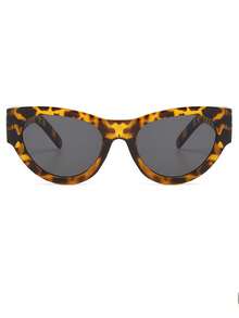 1 Cặp kính mắt mèo ngoại cỡ phong cách retro, gọng kính đầy đủ tính năng, cá tính dành cho nữ, phù hợp cho du lịch, kỳ nghỉ, đeo hàng ngày và phụ kiện đi biển. - da báo - Xem 4