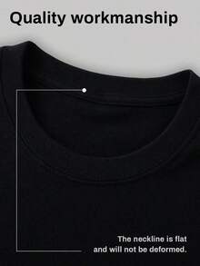 Y2K LaMelo Ball "Diamond Chain" Grayscale Portrait With Signature Print Graphic Tee,Casual Print,Comfortable And Versatile,Pure Heavy 220g 100% Cotton Printed T-Shirt,Unisex Style - 黑色 - 查看 6