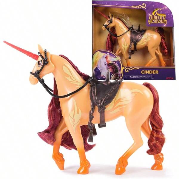 , Unicornio Chispa Que Mueve la Cabeza, 2 Accesorios de equitacin, 27, 9, Compatible con la mueca de Valentina, Juguetes de muecas y Unicornios para nios y nias