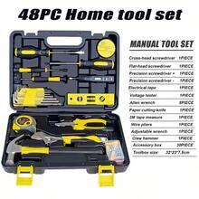 2025新款重型工具箱，家用五金工具箱，工具套装，组合螺丝刀套装，套筒棘轮扳手，适用于家居装修、家具维修和汽车保养工具。这是送给丈夫和父亲的礼物。