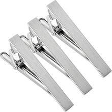HAWSON Clip de corbata de 2 pulgadas para hombre en 1 pieza/3 piezas/4 piezas, clip de barra de corbata para corbata de corbata para hombre, clip de corbata para el trabajo, Metal, no conocido - 1 - Ver 1
