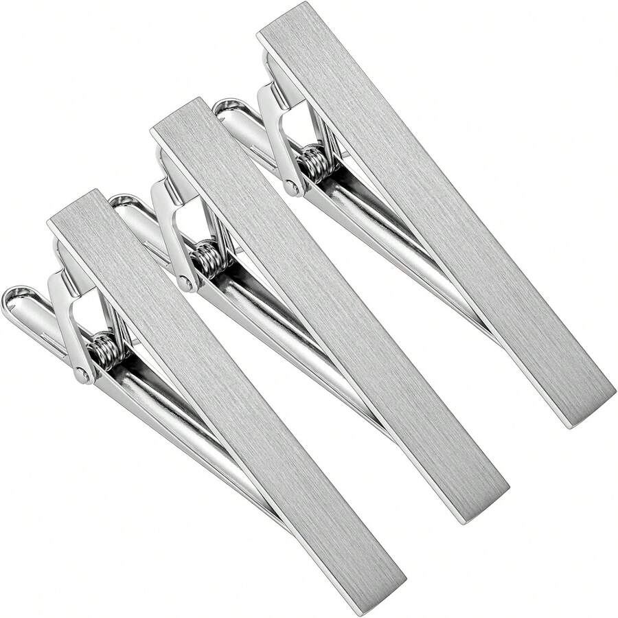 HAWSON Clip de corbata de 2 pulgadas para hombre en 1 pieza/3 piezas/4 piezas, clip de barra de corbata para corbata de corbata para hombre, clip de corbata para el trabajo, Metal, no conocido - 1 - Ver 1