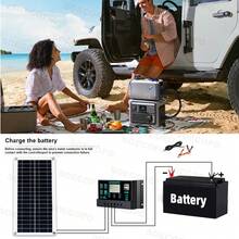 10000W Solar System Complete Kit Dual12V/24V To 110V/220V Inverter 100A Controller 200W Panel Off-Grid For Home/Camping Backup