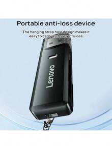 Lenovo قارئ بطاقات D204، قارئ بطاقات TF/SD 2 في 1، شريحة قوية لقراءة ملفات بسعة 2 تيرابايت بسهولة، نقل ملفات مجمعة بكفاءة ونقل مستقر - الأسود - مشاهدة 5