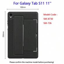 Nouvelle étui de protection pour tablette pour Samsung Galaxy Tab S9 S10 S11 FE. Étui support pour tablette Galaxy Tab 10.9'' 11'' 12.4'' 13.1'' 14.6''. Coque de protection arrière pour tablette - Gris foncé - Voir 13