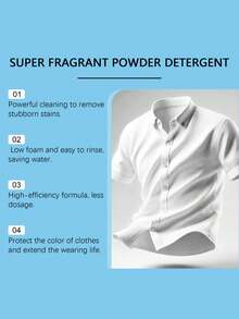 Proszek do prania, środek do czyszczenia odzieży domowej, usuwający plamy, brud i nieprzyjemne zapachy, długotrwały zapach, pielęgnacja odzieży - Wielokolorowe - Zobacz 4