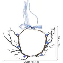 Diadema Astas de Flores y Frutos de Simulacin para Disfraz de Reno Tocado de Rama Natural para Cosplay y Fiestas Otoales Accesorio Ligero y Cmodo para Mujer y Nias - inicial - Ver 8