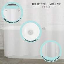 Peva Shower Curtain Liner, 72 inchx72 inch, - 182,9An x 182,9Al cm (1 Panel) + Transparente - Ver 7