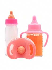 Christmas Decoration Newborn Magic Bottle Set Includes 1 Milk Bottle, 1 Juice Bottle, 1 Toy Pacifier, Doll Accessories. It Has The Effect Of Disappearing Milk And Juice. Best Holiday Birthday Gift. (Color And Other Random),Home Decoration,Baby Dolls Accessories,Toys>Kids Dolls,Gabby Doll House,Toys For Babies,Bottle Juice,Reborn Doll - Multicolor - View 6