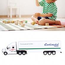 Tissting Juguete de camión contenedor a Escala 1/48 Modelo de vehículo de Transporte simulado de aleación con Efecto de Sonido y luz para niños Adorno de Escritorio - como en la foto - Ver 4