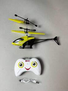 1 Set de Juguete Helicóptero con Control Remoto, Adecuado como Regalo Educativo para Niños y Niñas, Despegue y Aterrizaje Vertical, Función de Detección de Viento, Sin Necesidad de Control Remoto, Color Aleatorio para Algunos Accesorios - Multicolor - Ver 9