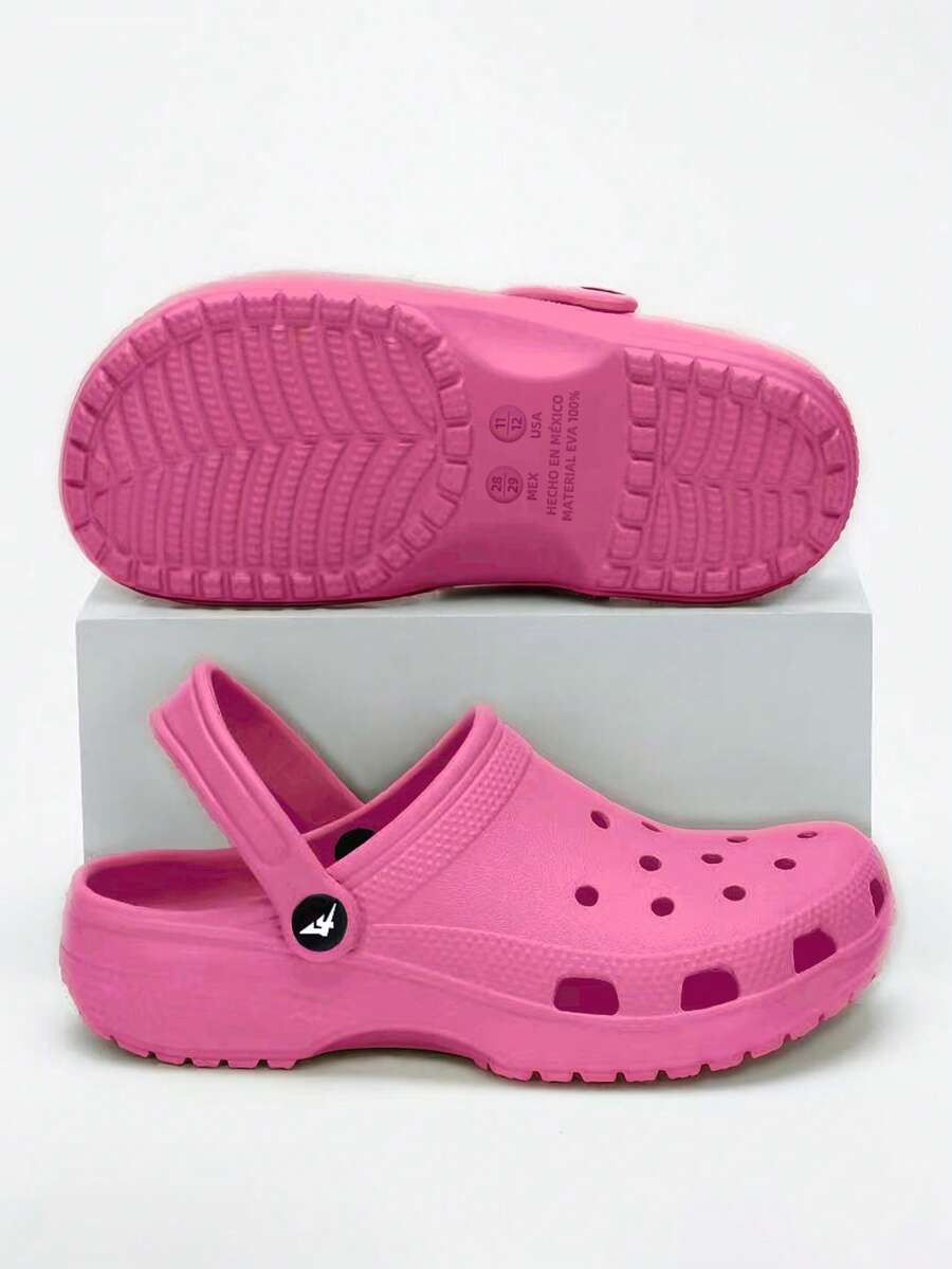 Sandalias para Mujer de EVA de Alta Calidad - Talón de 3,7 cm (1,46 Pulgadas) Ligero y Suave con Efecto Alargador, Antideslizantes y de Secado Rápido, Ultra Cómodas Sin Ruido, Resistentes al Olor y a la Suciedad, Fáciles de Limpiar, Diseño Minimalista Moda Aptas para Interior, Exterior, Playa y Uso Diario Prolongado - Rosa Fucsia - Ver 1