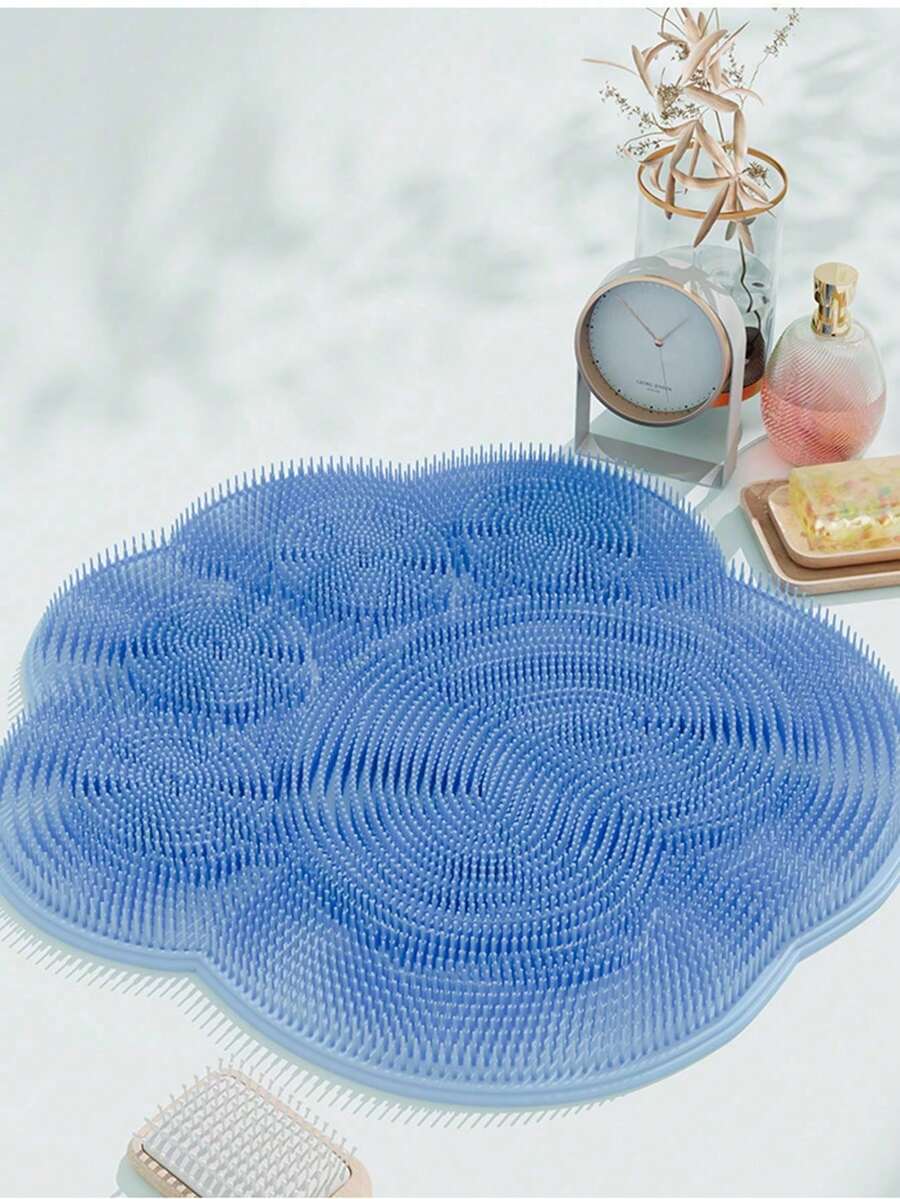 Badezimmer Massage Pad Set, mit Saugnapf, alkoholfreies Design, bequeme Rücken- und Fußreflexzonenmassage, für ein angenehmes Duscherlebnis, unverzichtbares Badezimmer-Accessoire, einfach zu verstauen, ergonomisches Design, hochwertige Materialien