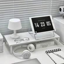 1个桌面电脑显示器支架增高架，返校必备，显示器增高架，台式电脑显示器支架架，办公桌收纳整理架，桌面配件 - 彩色 - 查看 4