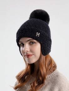 1 件女士连帽围巾拉法帽，针织披肩颈部保暖，适合冬季，适合日常穿着秋季装饰