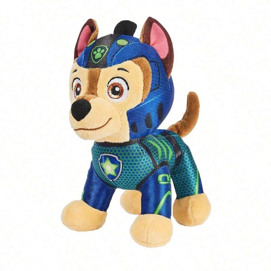 Spin Master 毛绒玩具，Chase/Rocky/Skye/Zuma/Rubble 毛绒软玩具，约 20 厘米高，热门学前动画片官方授权玩具，适合 1 岁及以上儿童 - 追趕 - 查看 1