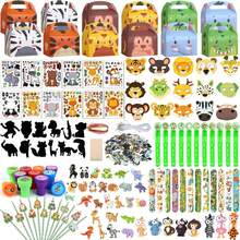 190Pcs Jungle Party Favors Set Wild Animals Set For Kids Birthday Gifts, Wild Theme Party Favors For Kids Birthday Party Goodie Bag Fillers Jungle Party Supplies (Animal) - 彩色 - 查看 10