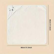 Cute Cartoon Children's Towel Set, Soft Coral Fleece, Strong Water Absorption, Hand Wash Only - Available In Gray, White, Pink, Blue - For Boys And Girls - Multicolor - View 4