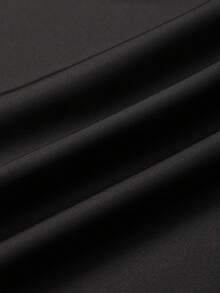 1pc Woven Fabric Rhinestone Embellished Robe, Suitable For Ramadan, Eid Al-Fitr, Eid Al-Adha, Friday Prayers, Weddings, Family Celebrations, National Holidays And Cultural Festivals, Spring/Autumn - Black - View 9