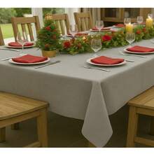 Oxford Slub Tablecloth, 5 Meters, Plain, For Events And Decoration - 灰色 - 查看 2