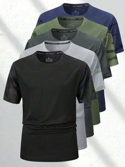 This Men's Summer Camouflage Pattern T-Shirt Has Camouflage Pattern On The Sleeves As Well, Making It Breathable And Comfortable. Suitable For Outdoor Activities, Gym Workouts, Cycling, And Daily Wear. It Is A Must-Have Item For The Summer Season.