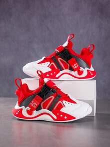 Basketball Shoes, Outdoor Basketball Sports Shoes, Youth Basketball Shoes, Teen Basketball Shoes, Dream Basketball Shoes, Youth, Campus Student Casual Sports Shoes, Basketball Shoes, Running Shoes, Wear-Resistant Non-Slip Soles, Breathable And Comfortable, Multi-Color Patchwork