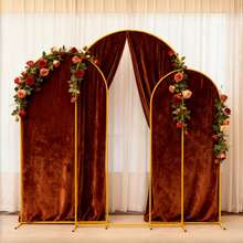 6+6.6+7.2FT Wedding Arch Backdrop Stand For Parties, Balloon Arch Stand, Wedding Arches For Ceremony, Metal Arch Backdrop Stand For Bridal BabyShowers, Birthday Party Decoration Door Frame Gold - 金色 - 查看 7