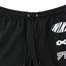 Nike Pantalones cortos de punto IB8254-010 AS M NK CLUB MOTO SHORT 9IN para hombres - Negro - Ver 5