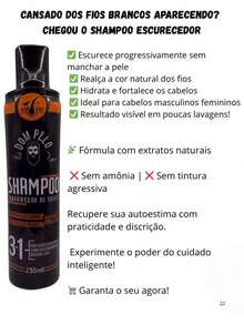 Shampoo For Darkening Gray And White Hair And Beard 250ml... - 彩色 - 查看 3