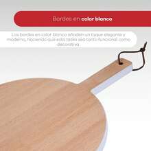 Bergner Click&Cook Juego de 2 Sartenes Ø22Ø26cm Aluminio prensado negro con Mango desmontable+Tabla de corte Redonda de 38x28x1,5cm en madera de haya - Negro 1 - Ver 8