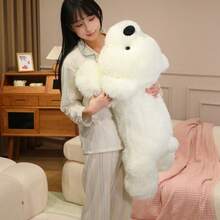 1个可爱多巴胺毛绒大熊填充动物枕头柔软毛绒娃娃躺姿泰迪熊枕头睡眠伴侣毛绒娃娃儿童生日礼物 - 彩色 - 查看 13