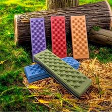 1 pieza Esterilla plegable portátil, cojín de asiento impermeable y duradero de material PE para exteriores - Plegable y portátil, adecuado para camping, senderismo, pesca y picnics, cómodo cojín de espuma, silla de camping portátil - Multicolor - Ver 1