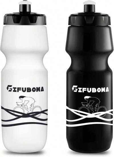 GIFUBOWA Bike Water Bottles 750ml Bicycle Mtb Road Mountain Bottle Squeeze 24 Ounce  For Riding Sport 2 Pack : .Ca: Spor &Amp; Outdoors