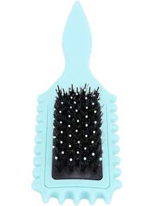 Cepillo de Pelo Cepillo de Peinado Cerdas Suaves Ergonómico para el Secado Shaping Home Salon - Verde - Ver 2